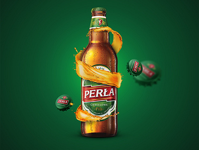 Perła – Browary Lubelskie beer beer art brand brand design branding design key visual keyvisual logo mark promo visual visual art visual design