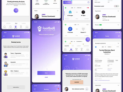 Football Challenge App 2021 trend animation app app design design figma football football app icon interface design minimal mobile mobile app mobile application mobile design motion soccer app trending ui ux