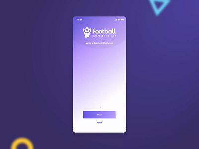 Football Challenge App Onboarding 2021 trend animation app app design app designer design figma football football app icon interface design minimal mobile mobile app mobile app design mobile design motion onboarding soccer app uiux