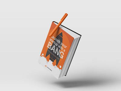 Launch your startup with a BANG - E-book book book cover branding cover design dev ebook illustration typogaphy vector