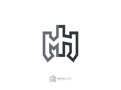 Metal Hero M + H Logo Concept