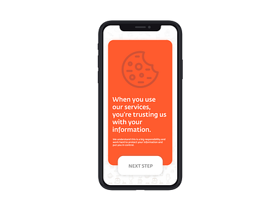 Cookies / gdpr cookies graphic design illustration iphone x menu ui user interface