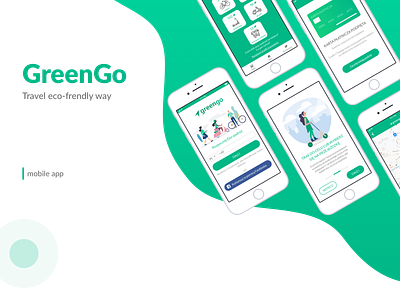 GreenGo - Travel eco-friendly way mobile app design eco eco city ecology mobile app mobile app design mobile app ui ui