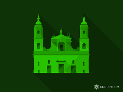 Bogota @ Coddin badge bogota coddin flat icon illustration vector