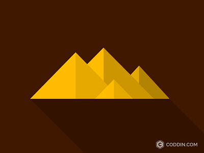Cairo @ Coddin badge cairo coddin flat icon illustration pyramids vector