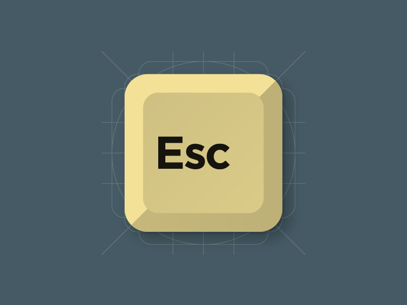 Escape! flat icon material design material