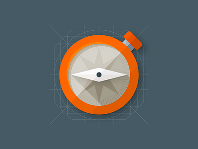 Compass Icon compass flat icon location material material design