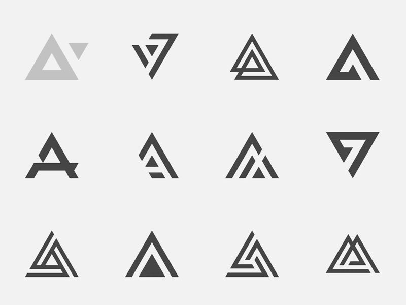 AfterSeven Logo brand branding monogram letter a logo