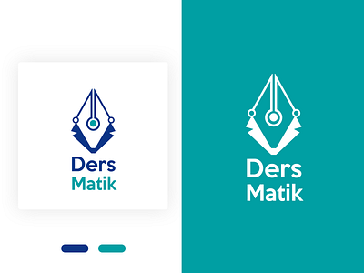 Dersmatik Logo dersmatik graphic logo minimal minimalistic online school teacher