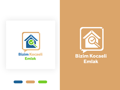 Bizim Kocaeli Emlak Logo icon logo logodesign realestate