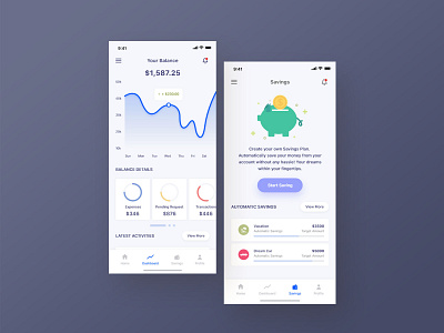 E-wallet Application | Press "L" if you like this one! app apple cards clean clean ui finance app fireart google illustration ios minimal mobile money app ui ui8 ux wallet wallet app