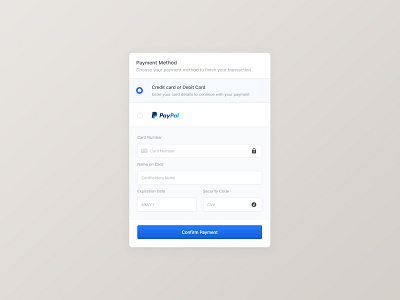 Payment Card | UI Components