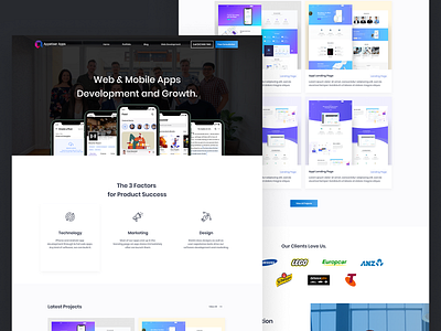 Landing Page | Appetiser Apps branding landing page minimalist ui uiux userinterface website
