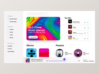 Music Page adobe xd adobexd design graphic design illustration landing page ui uiux userinterface web