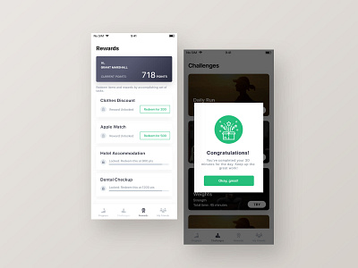 Rewards Page | Press "L" if you like this one! adobe xd app concept design mobile mobile app mobile app design mobile design mobile ui rewards uiux ux