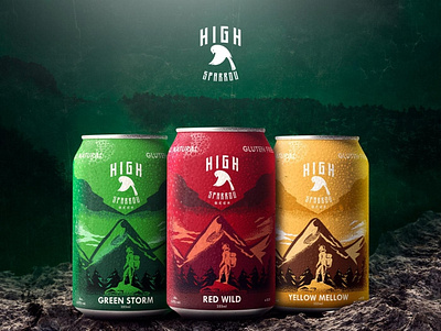 Highsparrow Beer Branding & Packaging beer beer branding beer packaging beverage design beverage packaging beverages brand identity branding brandmark design icon identity logo logo design logodesign logodesigner logomark logotype package design wordmark