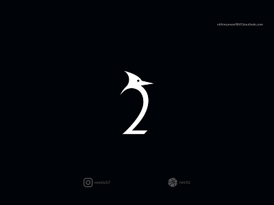 Number 2 mark design branding brandmark icon identity logo logomark logotype minimal visualidentity