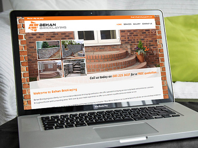 Bricklaying Website Design branding cms design graphic design web design web development website design wordpress design