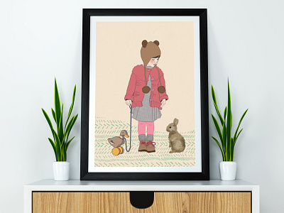 ilustracja illustration kid kids poster