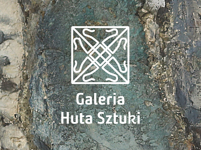 Visual identity of the Huta Sztuki Gallery art gallery logotype visual identity