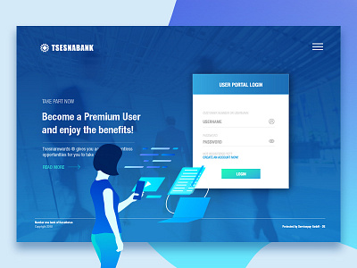 Tsesnabank Splash Screen app design branding design finance illustration prototyping testing ui ux wireframe