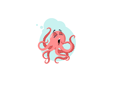 Octopus 🐙 animals design dribbble illustration ui uidesign vector