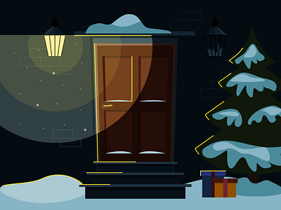 Christmas time 🌲 christmas design dribbble gifts illustration new year ui uidesign vector