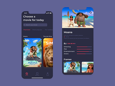 Movies for children 👼 app baby children design dribbble illustration ios ui uidesign vector