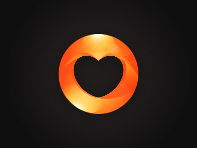 Purity Ring badge branding design gradient heart icon illustration logo metal ring shiny vector