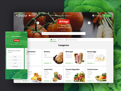 El Grocer Dribbble Shot app delivery delivery app food food app grocery ios online grocery online grocery shopping products shop shopping ui ux