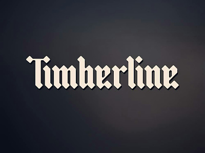 Timberline Logotype black letter design font gothic idea inspiration logo logotype type typo logo typogaphy