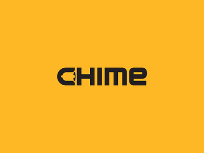 Chime Logo adobe design hidden meaning idea inspiration lettermark logo logotype negative space type typo logo typogaphy wordmark