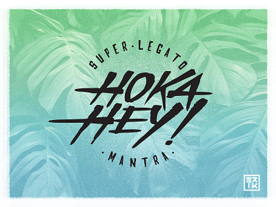 "Hoka Hey" band logo design band branding handrawn handrawn logo logodesign music