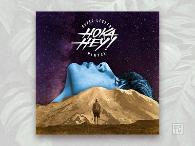 Hoka Hey - EP Cover art album artwork band cover girl indie mountain music photomanipulation rock sky stars universe