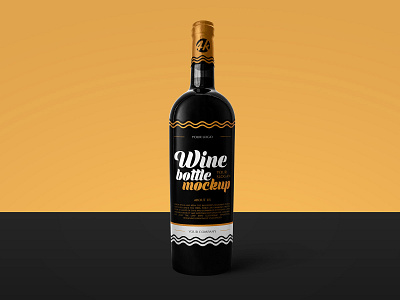 Download Free Wine Bottle Mockup Psd In 4k By Country4k On Dribbble