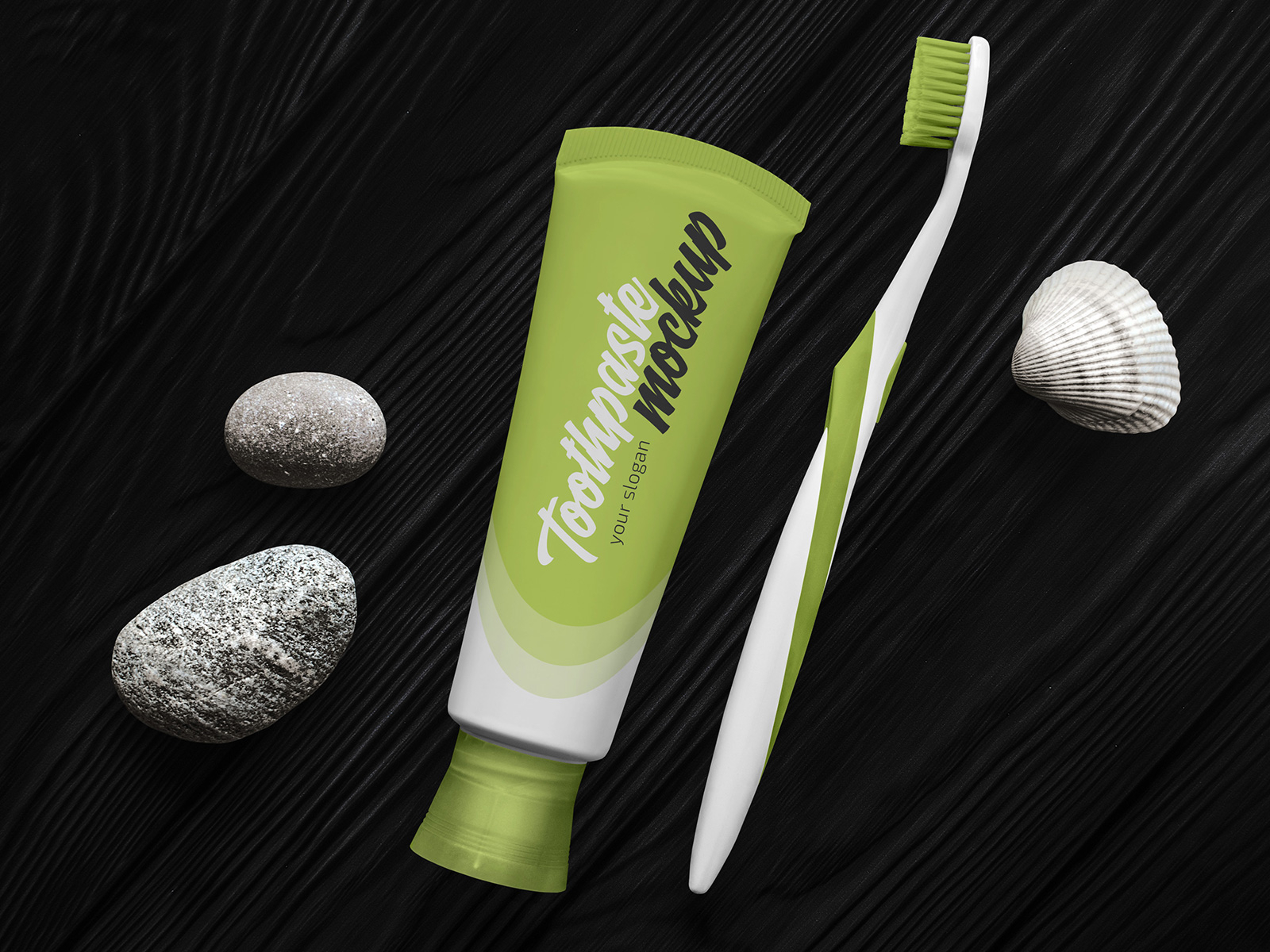 Download Free Toothpaste with Toothbrush Mockup by Country4k on Dribbble