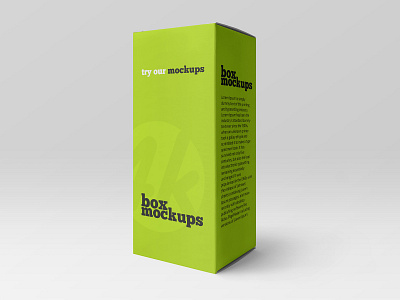 Free Matte Paper Box Mockup