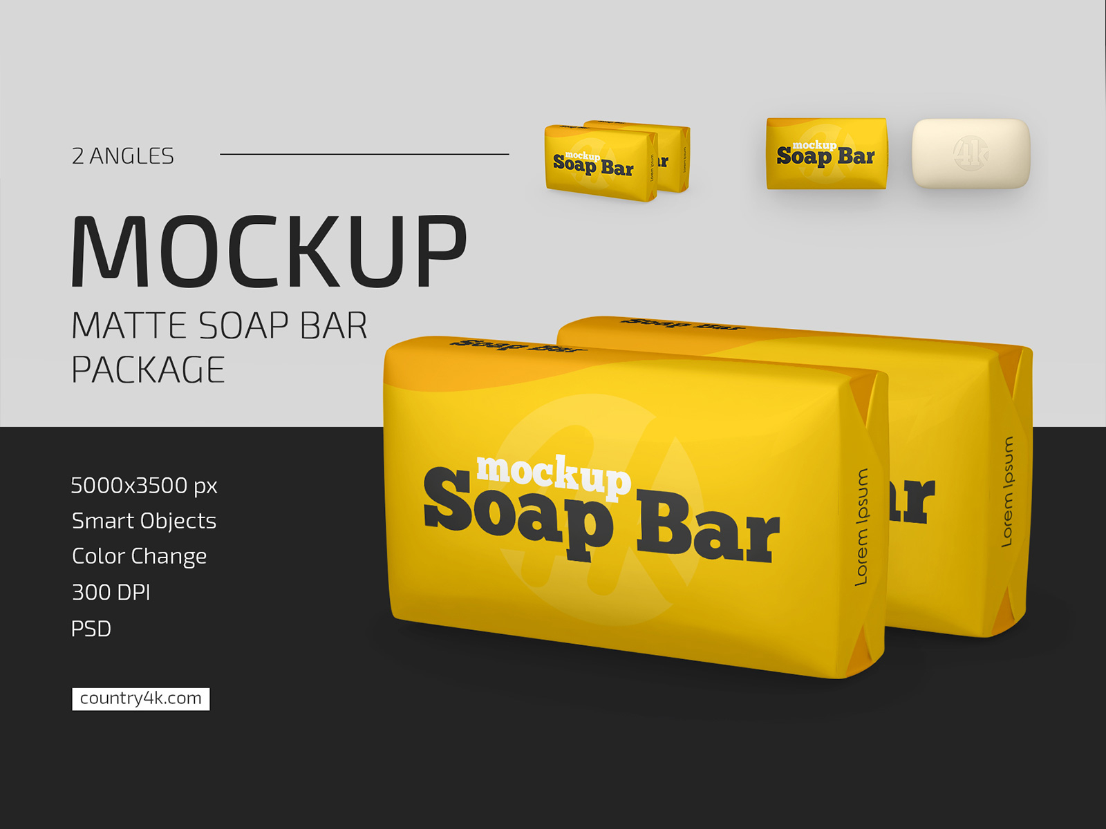 Download Matte Soap Bar Package Mockup Set By Country4k On Dribbble PSD Mockup Templates