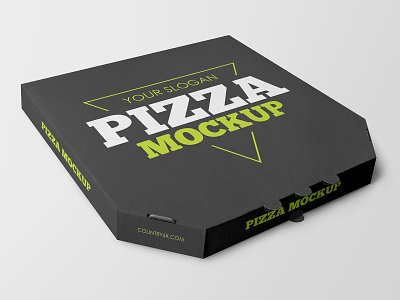 2 Free Pizza Box Mockups