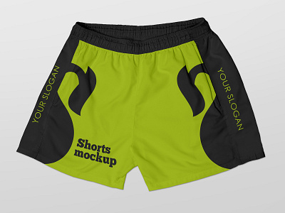 Free Shorts Mockup apparel boxer clothes fashion free freebie mockup pants short shorts sport wear