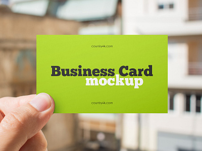 Free Paper Business Card Mockup