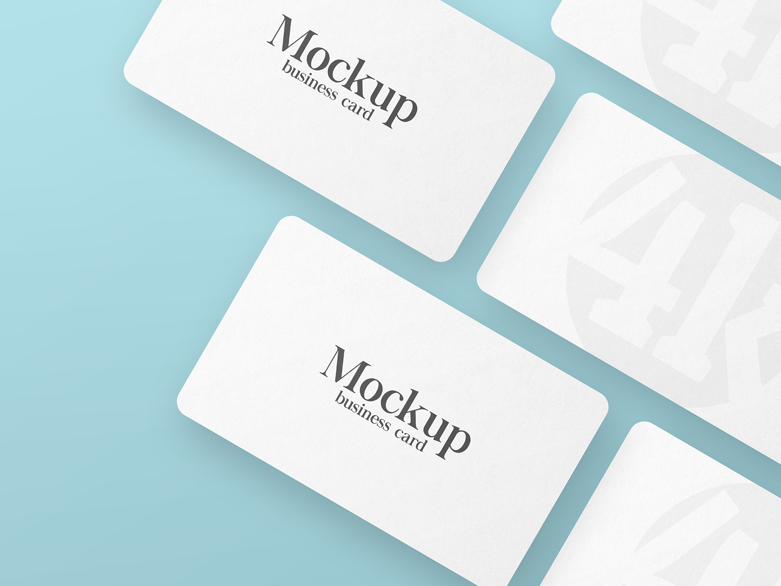 Download Free Rounded Business Card Mockup By Country4k On Dribbble