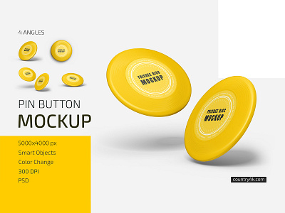 Frisbee Disc Mockup Set