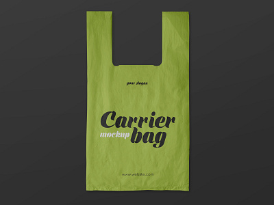 2 Free Plastic Carrier Bag Mockups bag branding carrier container free freebie mockup mockups packaging plastic recycle shopping