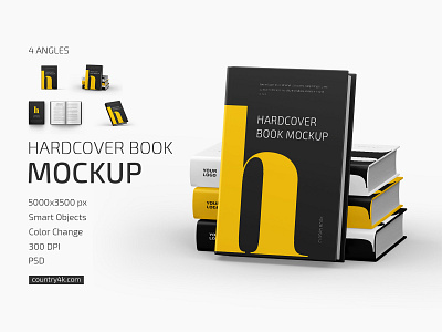 Hardcover Book Mockup Set book booklet brochure catalog design free freebie hardcover learning library magazine mockup mockups notebook notepad paper product textbook
