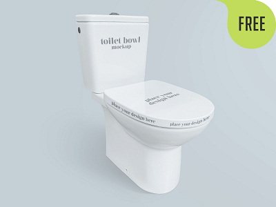 Free Toilet Bowl Mockup