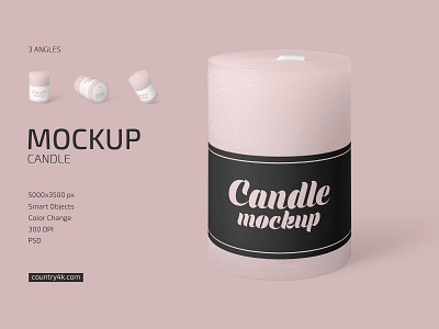 Candle Mockup Set aroma branding candle fire fragrance interior label light logo mockup mockups relax waxing