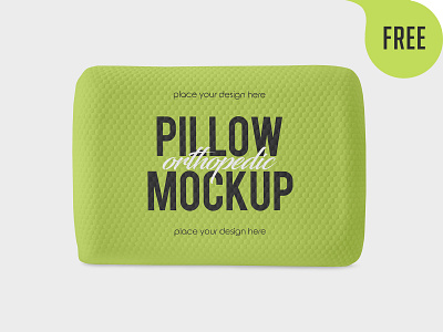 2 Free Orthopedic Pillow Mockups freebie