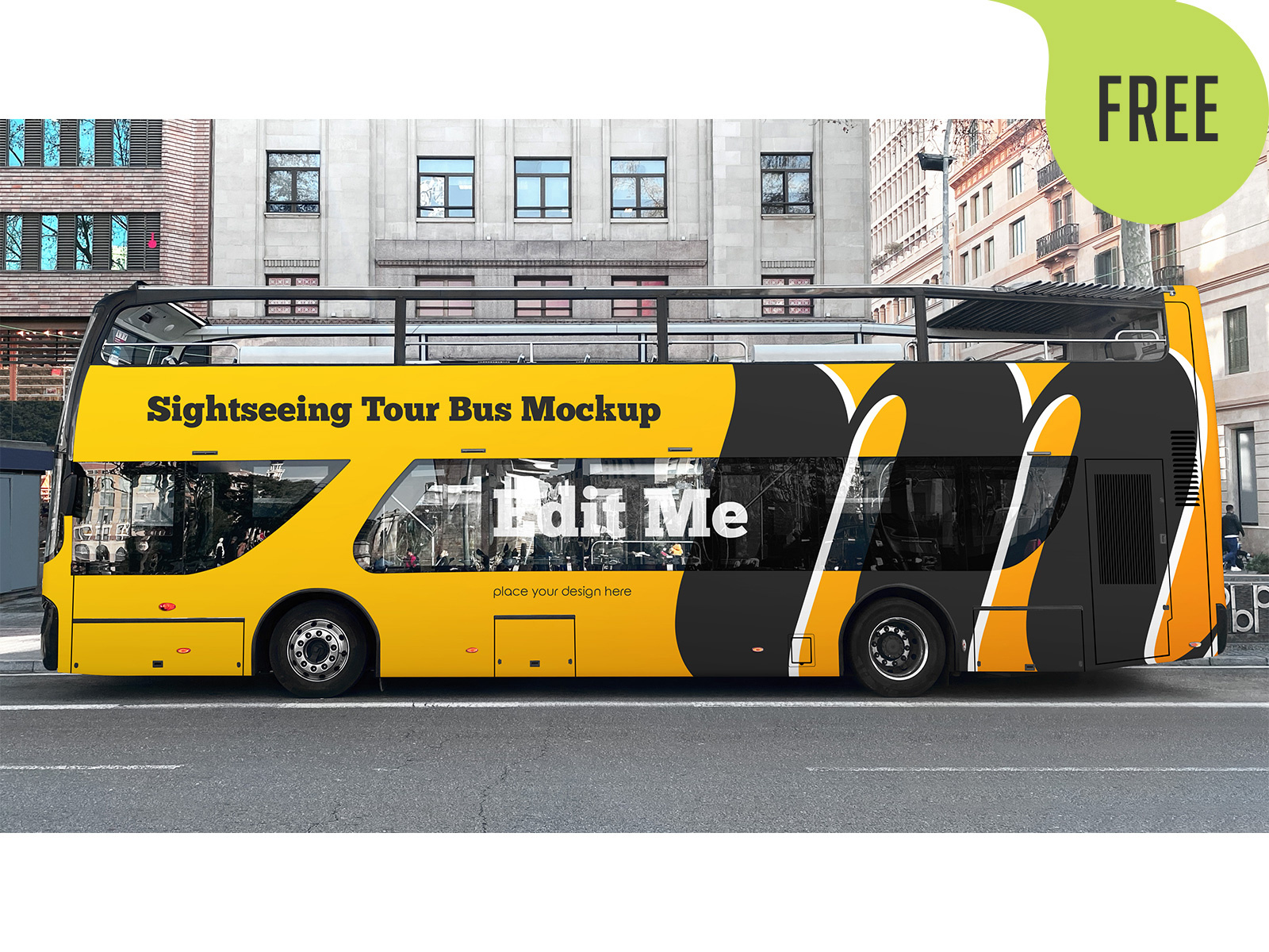 bus back mockup psd free download