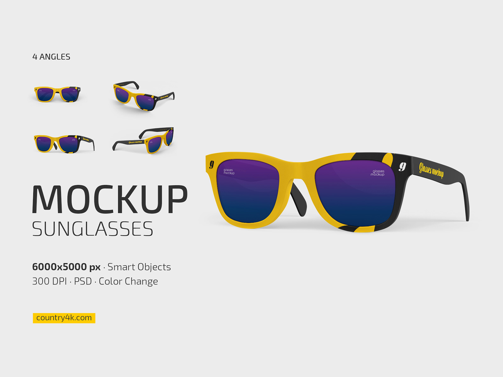 Sunglasses Mockup Set by Country4k on Dribbble